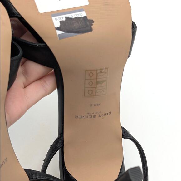 Kurt Geiger Brixton Ankle Strap Stiletto Heel Sandal Women's Black Size US9.5 - Picture 8 of 13